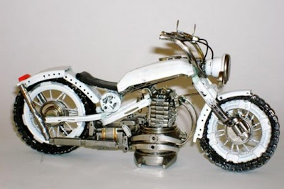 Motorcycles made from old watches Seen On www.coolpicturegallery.us