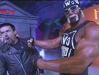 WCW Halloween Havoc 1998 - With Eric Bischoff, Hulk Hogan boasts about tonight's match with Warrior