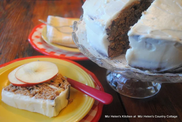 Apple Butter Cake with Maple Frosting at Miz Helen's Country Cottage