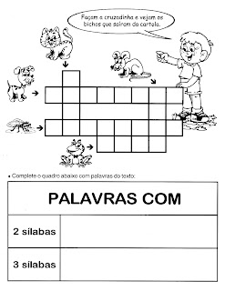 ATIVIDADES DE PORTUGUÊS PARA 3° ANO GRAMÁTICA INFANTIL