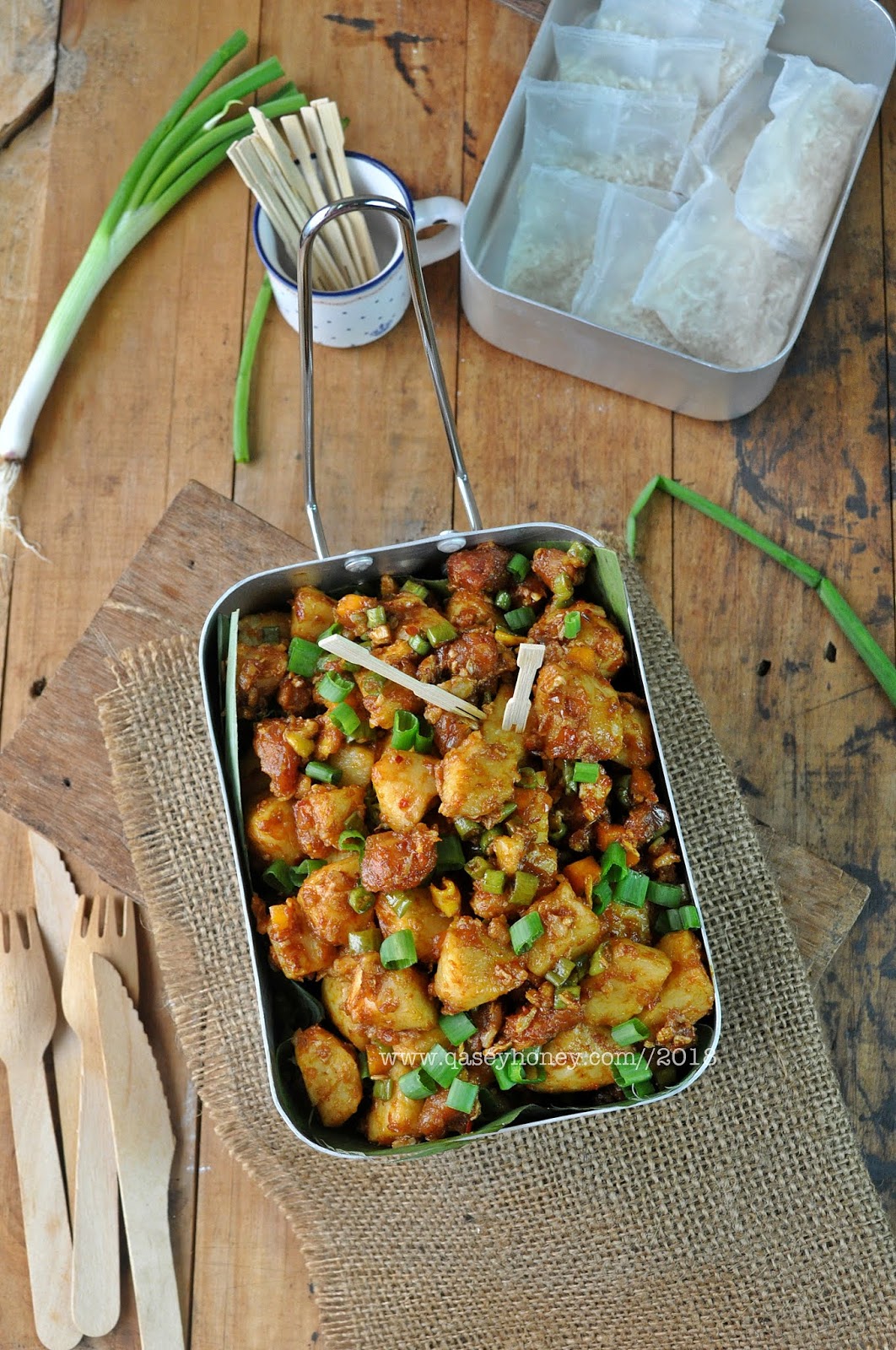 NASI IMPIT GORENG / LONTONG GORENG SEDAP - QASEY HONEY