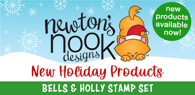 Product Feature: Bells & Holly Stamp Set by Newton's Nook Designs