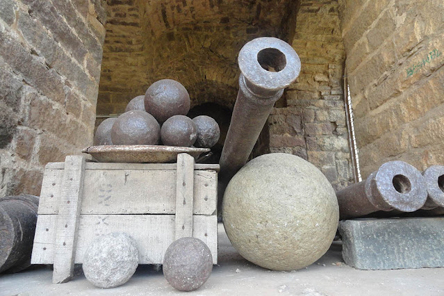 Canons at Golconda Fort