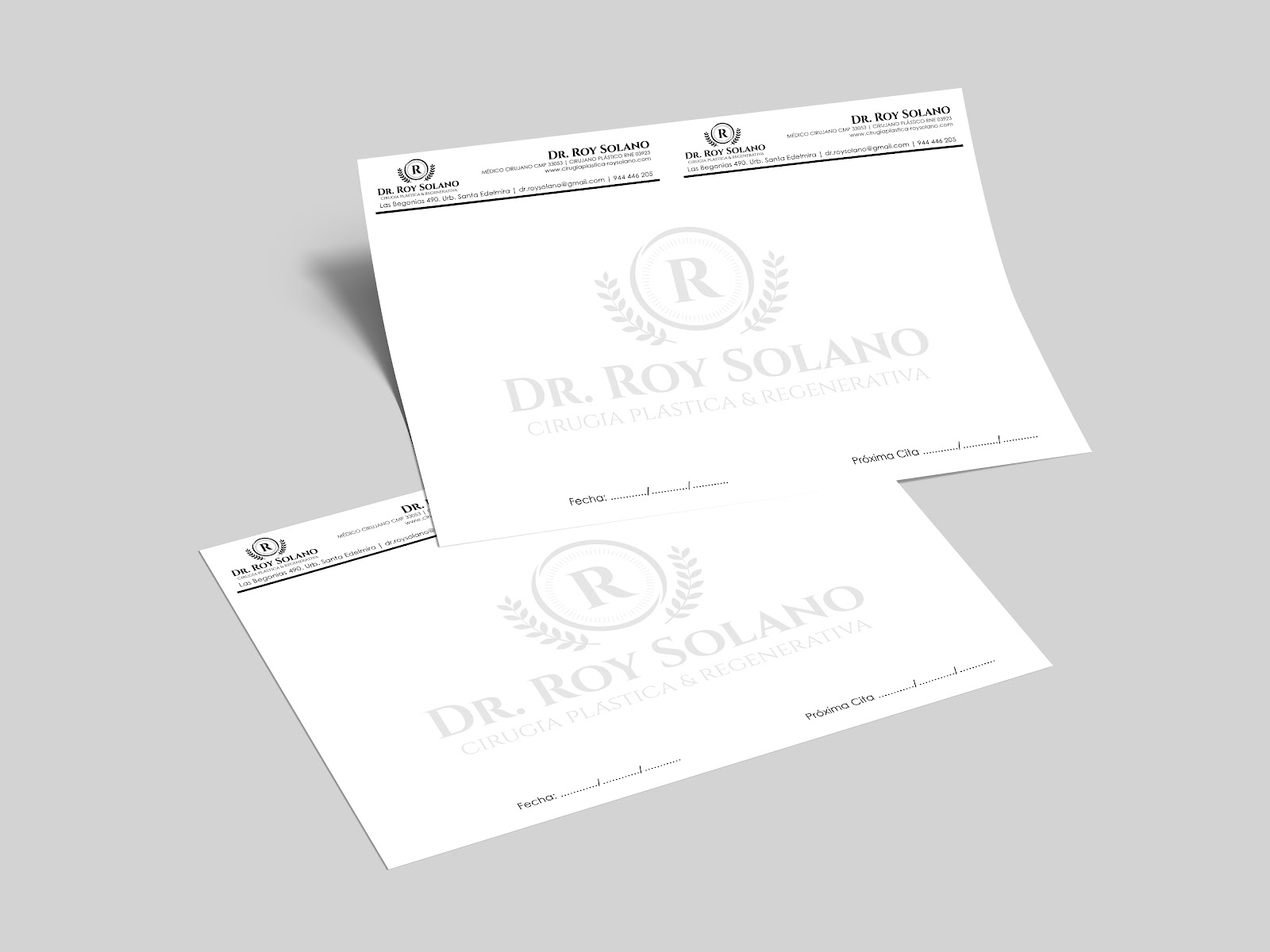 Diseño de Papeleria Dr Roy Solano