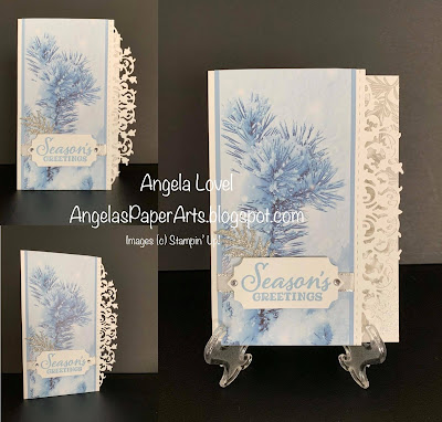 SU Feels like frost border card by Angela Lovel, Angela's PaperArts