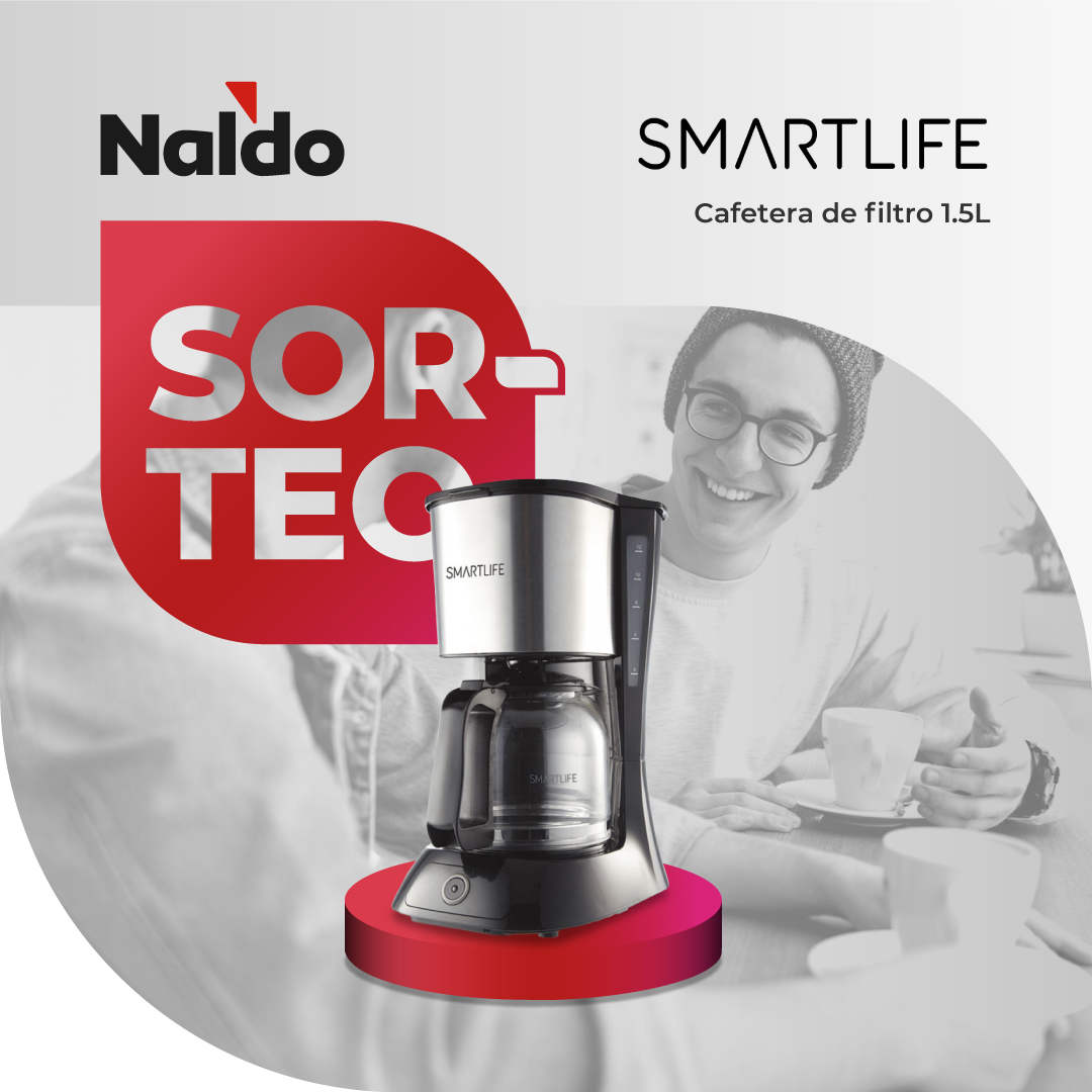 Sorteo Naldo Digital 2022: Gana una cafetera de filtro Smart Life