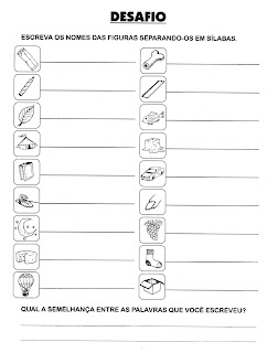 ATIVIDADES DE PORTUGUÊS PARA 3° ANO GRAMÁTICA INFANTIL