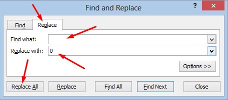 Mengisi Cell Kosong Di Excel Menggunakan Menu Find & Replace