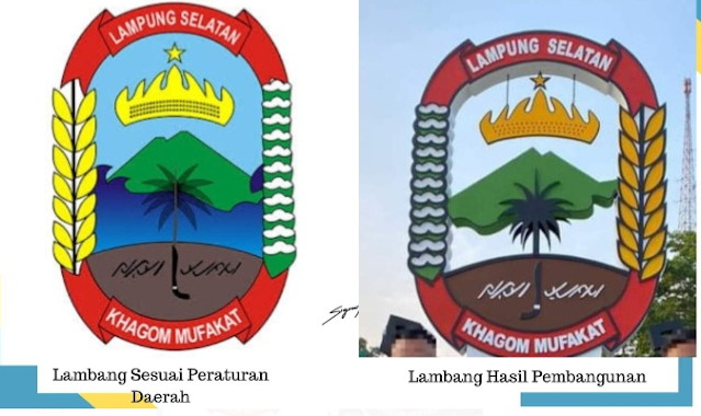 Pembangunan Tugu Lambang Kabupaten Lampung Selatan