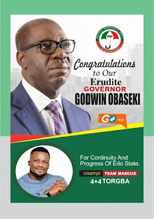 Hon. Marcus Onobun Congratulates Gov Obaseki on his emergence as Edo PDP candidate