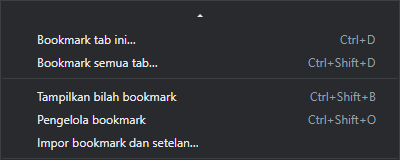 cara buka pengelola bookmark