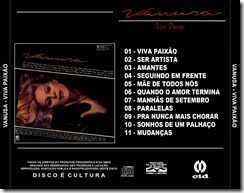 Vanusa - 1991 - Viva Paixão - Capa trazeira