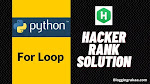 For loop in Python 3 - Hacker Rank Solution