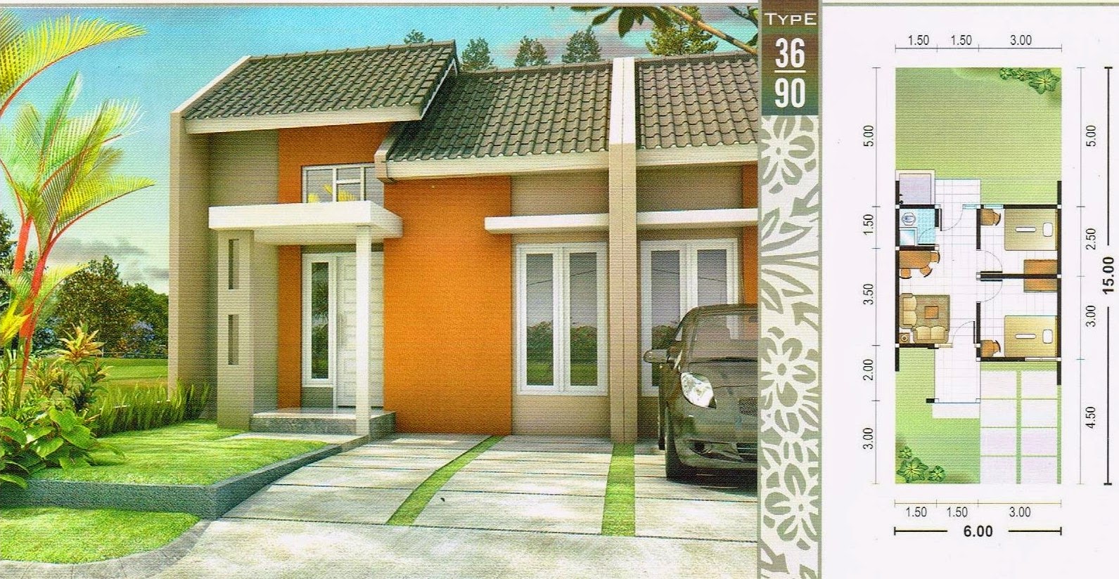 Desain Rumah Minimalis Type 36 Luas 90 Desain Rumah Minimalis