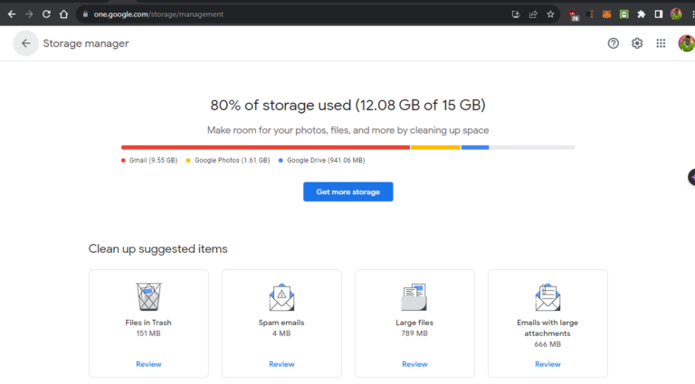 Leveraging Google One Storage Management Tool to Manage Gmail Space