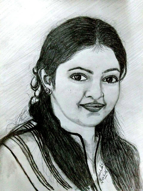 PENCIL DRAWING - Lakshmi Menon