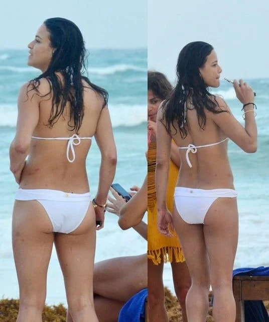 Michelle Rodriguez Sexy Bikini, Lingerie, Bra Photos & Cleavage Pics in Swimwear