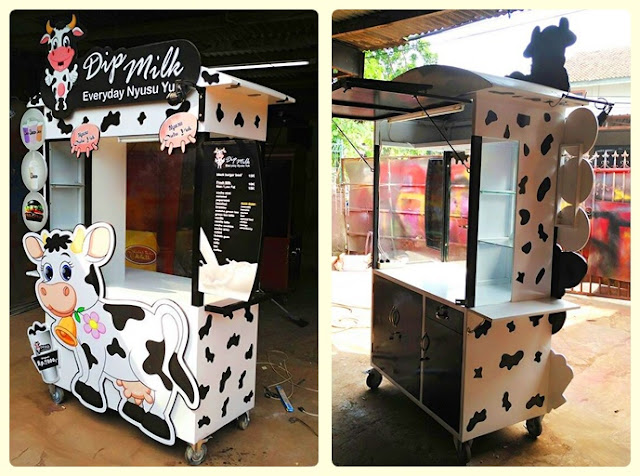 Milk Drink carts-booth stall-drink carts
