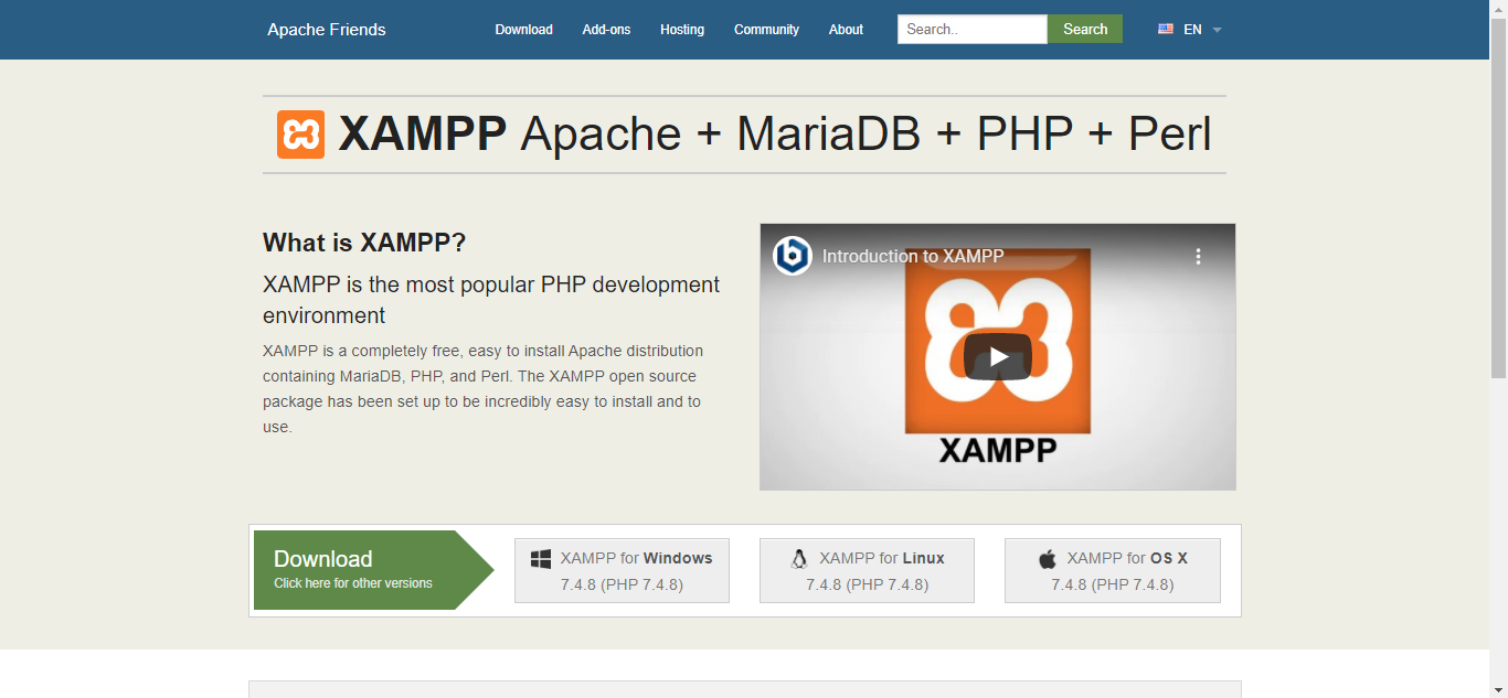 Download XAMPP