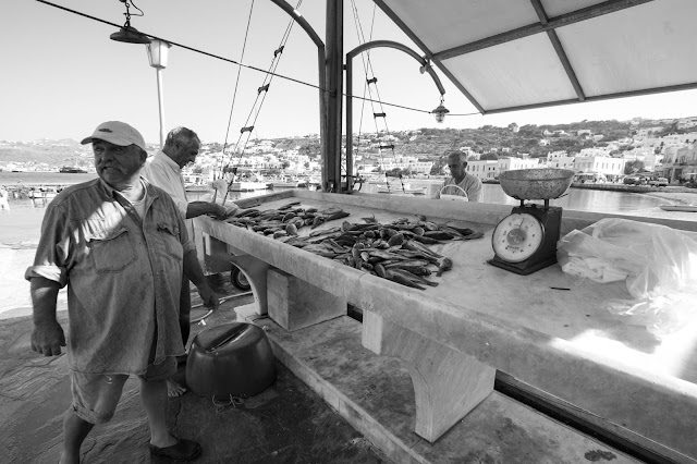 Mercato del pesce-Mykonos town
