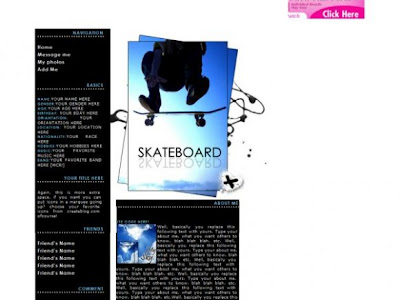 Layout Myspace Ideas for Skateboarding