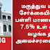 மருத்துவ மாணவர் சேர்க்கையில் அரசுப் பள்ளி மாணவர்களுக்கு 7.5 % உள் ஒதுக்கீடு வழங்க தமிழக அமைச்சரவை ஒப்புதல்.