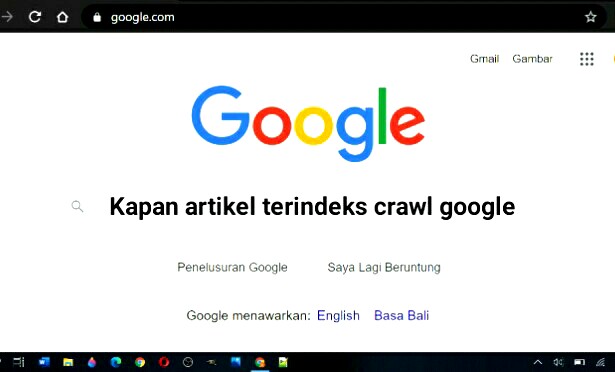 Kapan artikel terindeks crawl Google, jarti Ditemukan - Saat ini tidak diindeks di google search console