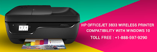 Know about HP Officejet 3833 wireless all-in-one printer compatibility with windows 10