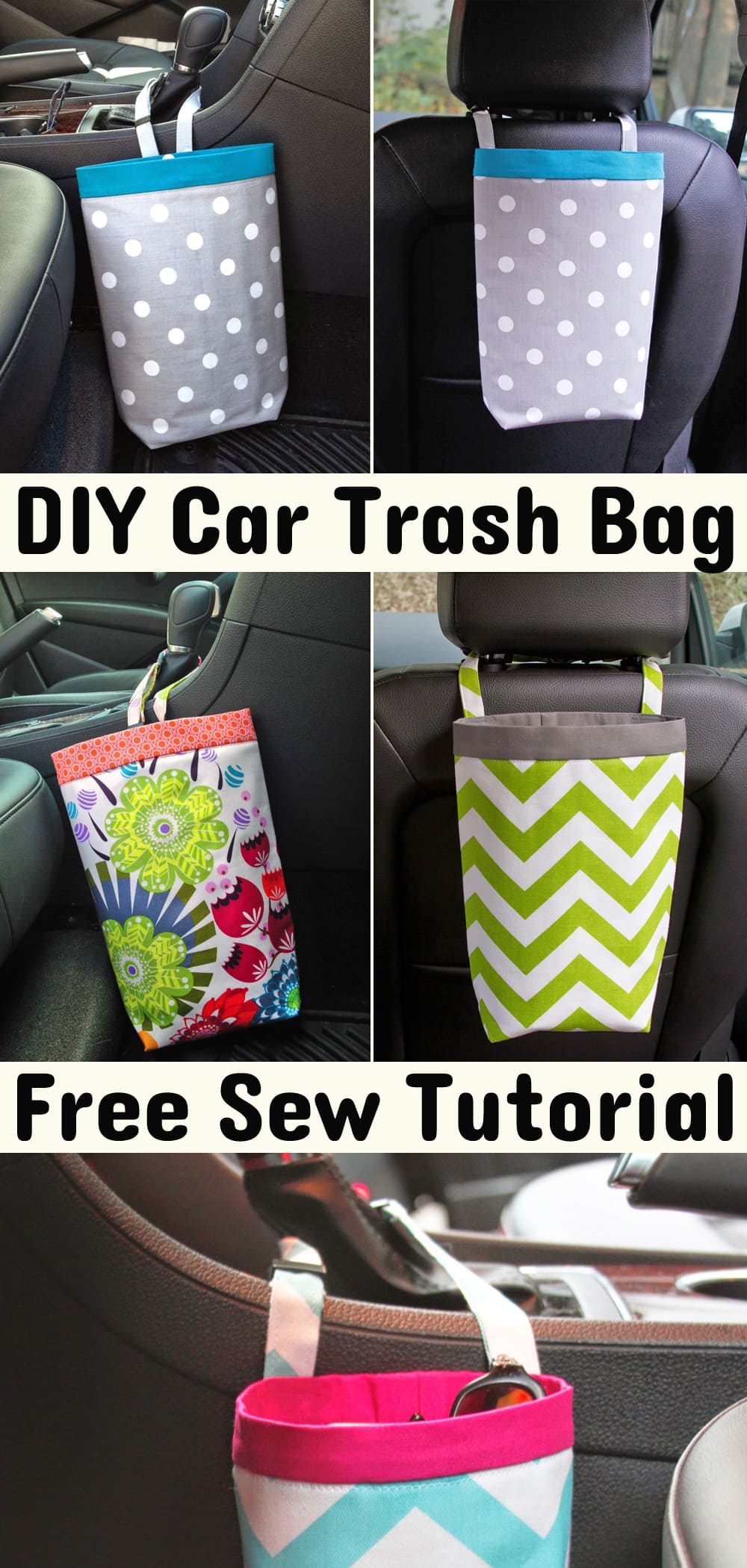 DIY Car Trash Bag Tutorial