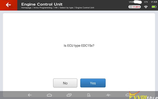 Read EDC15P+ CS and PIN by VVDI Key Tool Plus 4