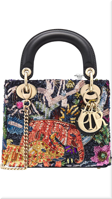 ♦Mini Lady Dior multicolor sequin-embroidered calfskin bag with Toile de Jouy Voyage motif #dior #ladydior #bags #black #brilliantluxury