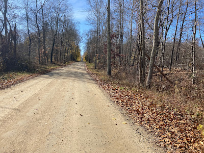 A section of unpaved road remains along the route of march of the Convention Army in Brookfield Massachusetts