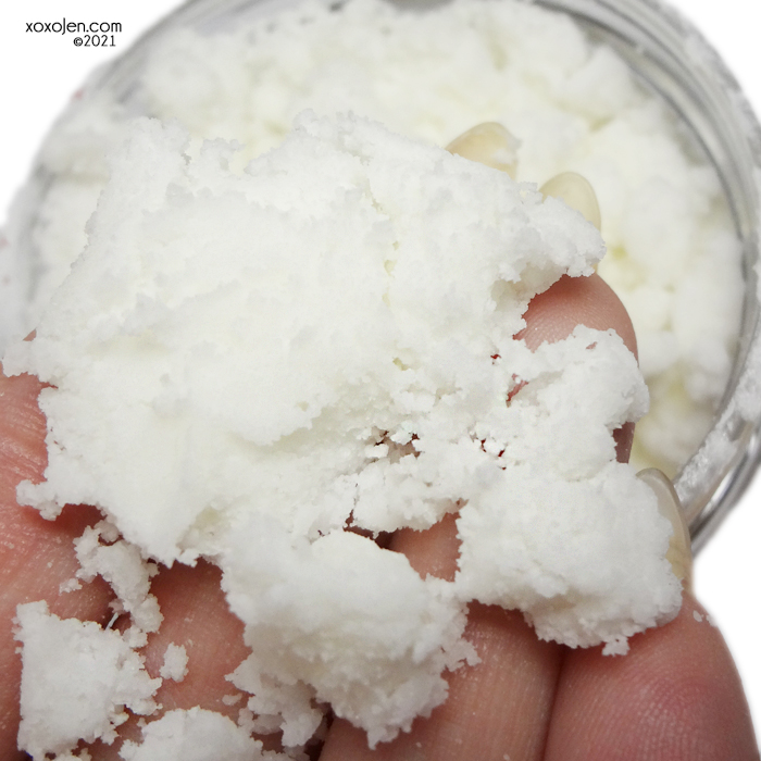 xoxoJen's swatch of The Soapy Chef Snow Way hand and nail scrub