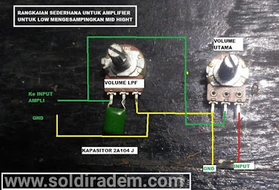 Membuat Volume Power Amplifier Dengan LPF