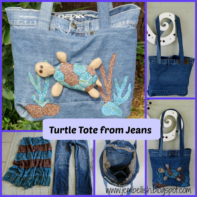 Turtle Tote from Jeans