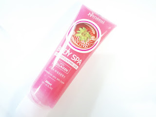 Hanasui Body Spa Exfoliating Peeling Gel With Collagen Strawberry 300ml