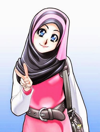 Gambar Animasi Handphone KOLEKSI GAMBAR KARTUN ANA MUSLIM DAN MUSLIMAH INFOKINI