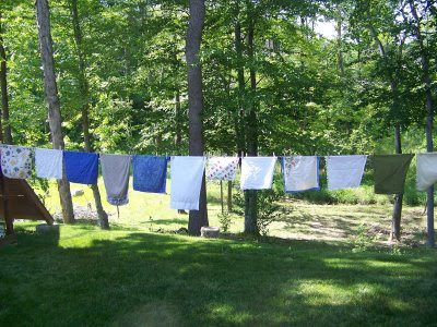 Clothesline for drying