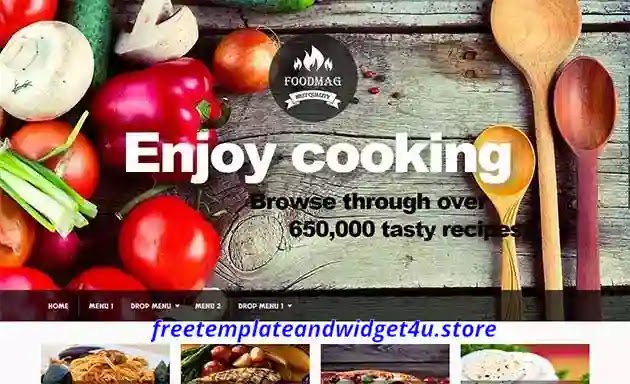 Food Mag Blogger Template Free Download