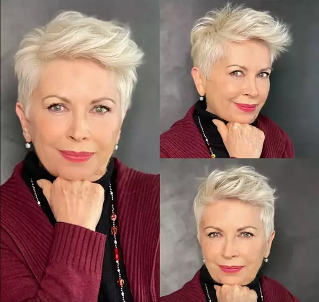short haircuts for older women with thin hair