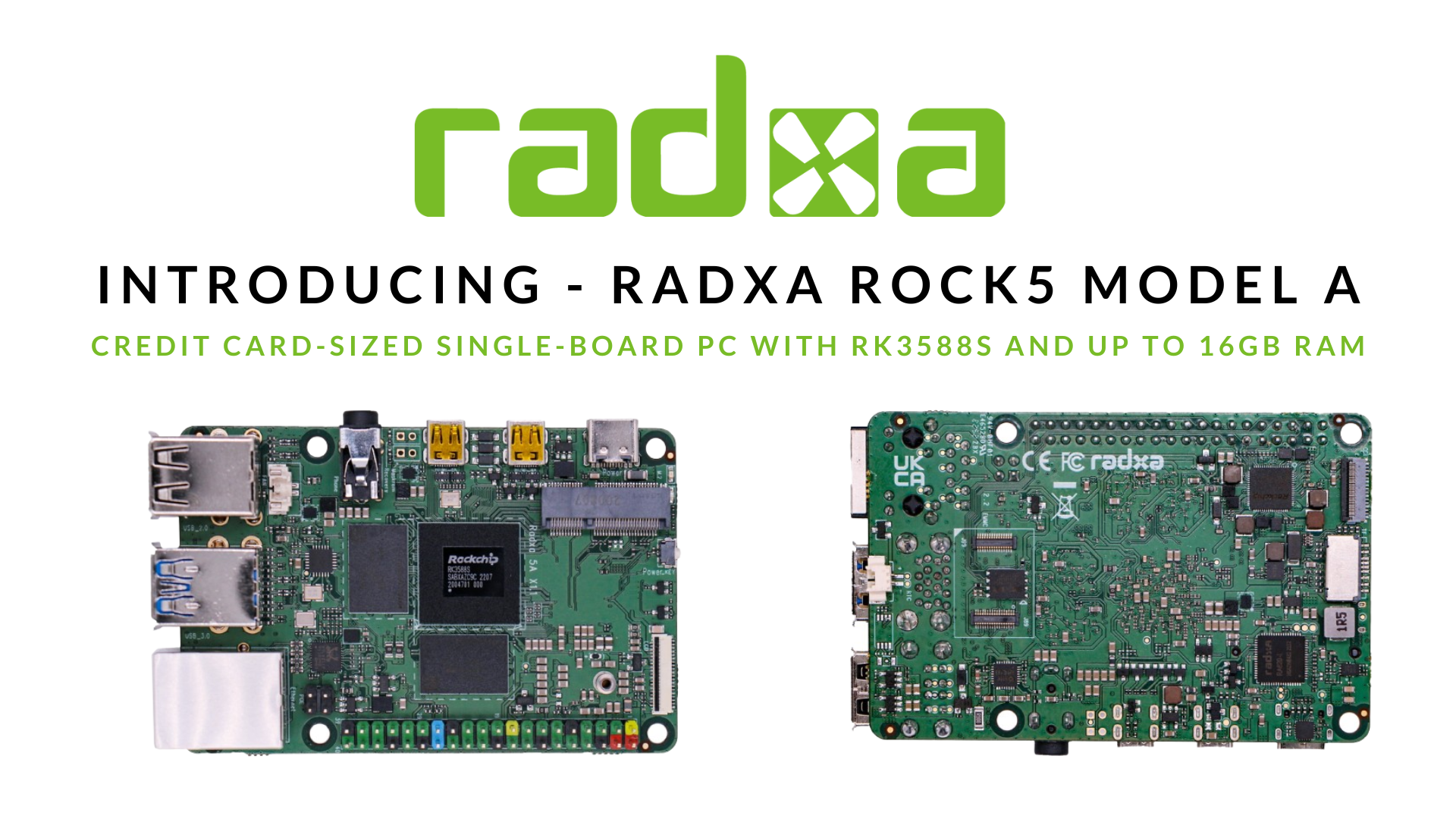 Radxa unveiled the ROCK 5A 8K single board computer, the size of a credit card.