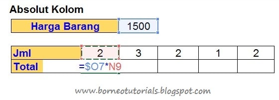 Rumus Absolut di Microsoft Excel Beserta Contoh Soal Sederhana