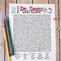 Dr. Seuss Word Search