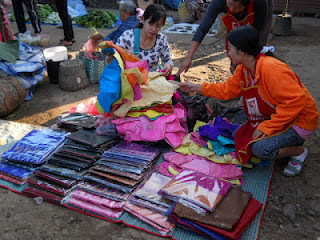 Laos silk clothings