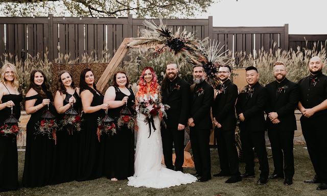 rock and roll wedding party