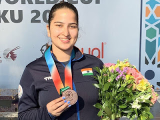 India’s Rhythm Sangwan wins bronze medal