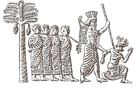 Cambyses II capturing Pharaoh Psamtik III