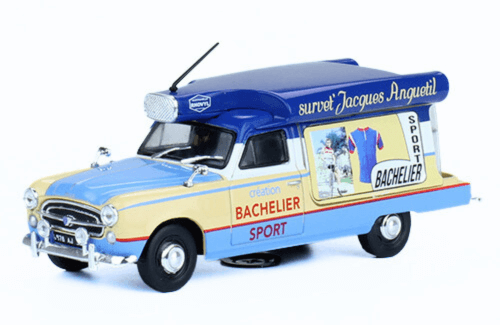 collection vehicules publicitaires 1:43 auto plus, peugeot 403 break 1:43 Bachelier Sport