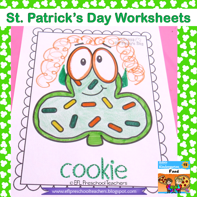 St. Patrick's Day worksheets printable ESOL