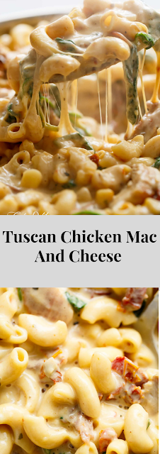 Tuscan Chicken Mac And Cheese (ONE POT, STOVE TOP)